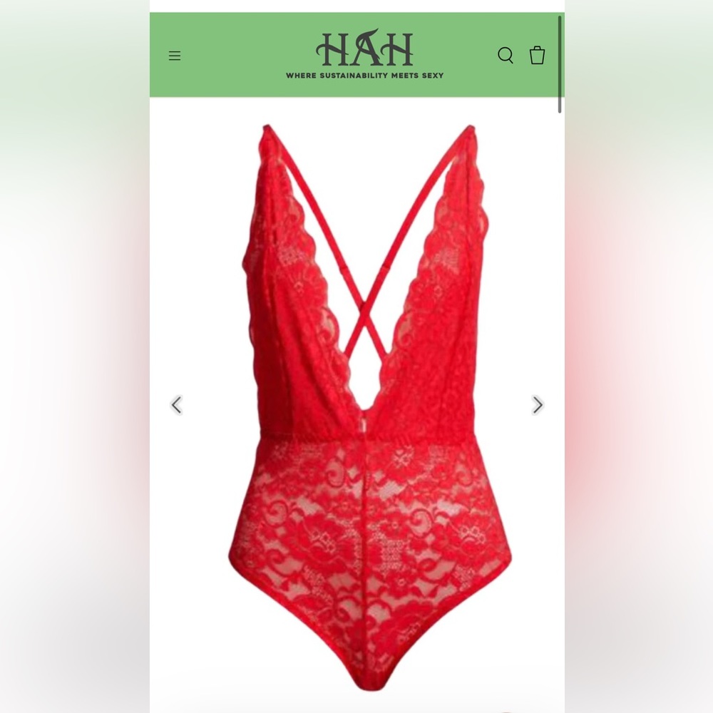HAH Comin ‘In HAHt Lace Bodysuit